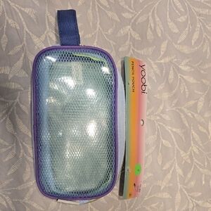 Yoobi Iridescent Blue and Purple Pencil Pouch